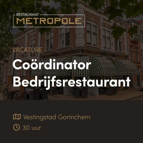 Vacature CoördinatorBedrijfsrestaurant Metr opole1026